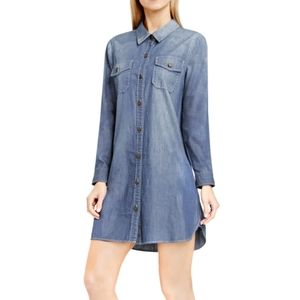 Two By Vince Camuto Denim Button Shirt Dress Small
